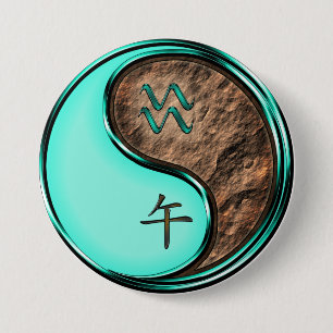 Waterman & Aard Paard Ronde Button 7,6 Cm