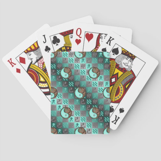 Waterman & Aarde Konijn Pokerkaarten (Achterkant)