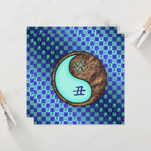 Waterman & Aarde Os Kaart (Voorkant / Achterkant in situ)