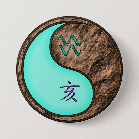 Waterman & Aardese Varken Ronde Button 7,6 Cm (Voorkant)