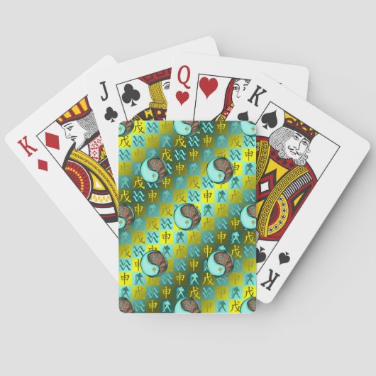 Waterman & Aardse Aap Pokerkaarten (Achterkant)