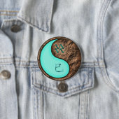 Waterman & Aardse Slang Ronde Button 7,6 Cm (In situ)
