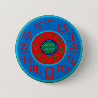 Waterman Astrologie Sterrenbeeld Ronde Button 5,7 Cm