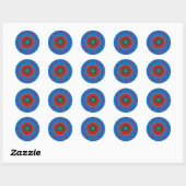 Waterman Astrologie Sterrenbeeld Ronde Sticker (Vel)