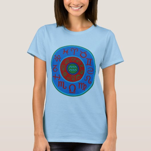 Waterman Astrologie Sterrenbeeld T-shirt (Voorkant)