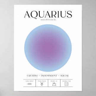 Waterman Blauwe Aura Poster