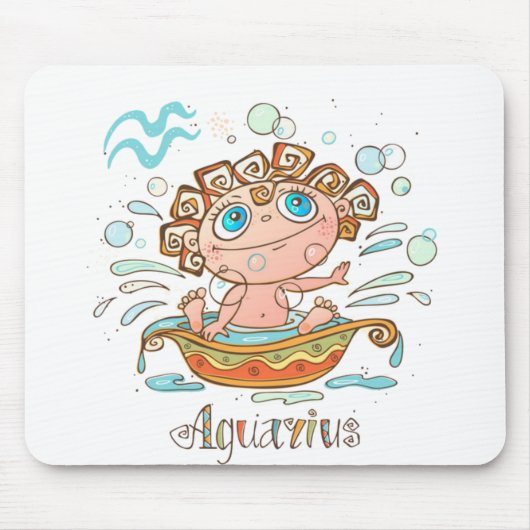 Waterman Cartoon Baby Muismat (Voorkant)