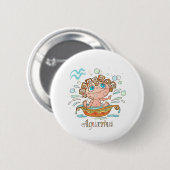 Waterman Cartoon Baby Ronde Button 5,7 Cm (Voorkant /achterkant)