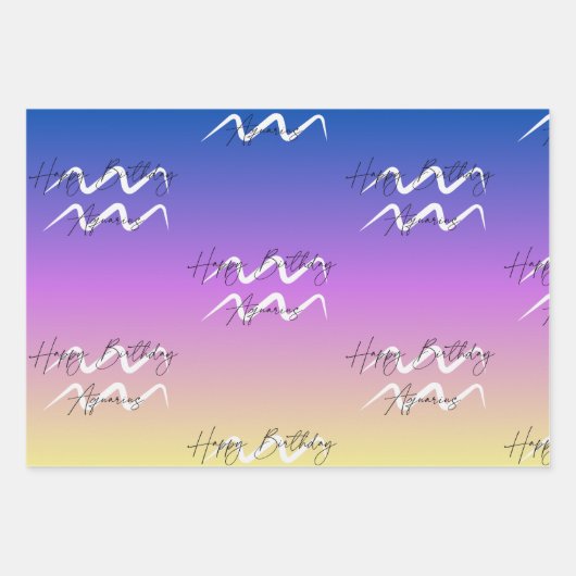 Waterman Colorstrology Verjaardag Inpakpapier Vel (Voorkant 3)