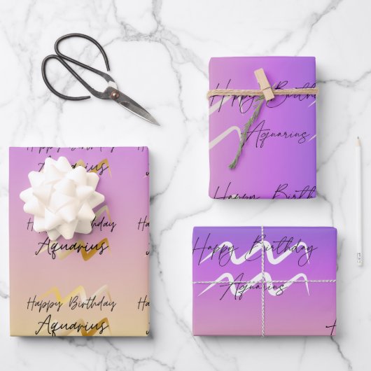 Waterman Colorstrology Verjaardag Inpakpapier Vel (Voorkant)