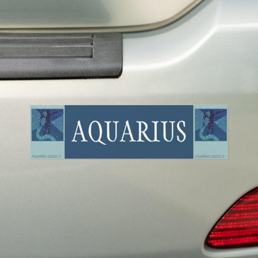Waterman Constellatie,  Zodiac Astrologie Bumpersticker (Op auto)
