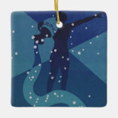 Waterman Constellatie, Zodiac Astrologie Keramisch Ornament (Voorkant)