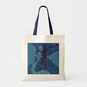 Waterman Constellatie, Zodiac Astrologie Tote Bag (Voorkant)