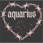 Waterman Constellation Gothic Barbed Wire Design Sticker (Voorkant)