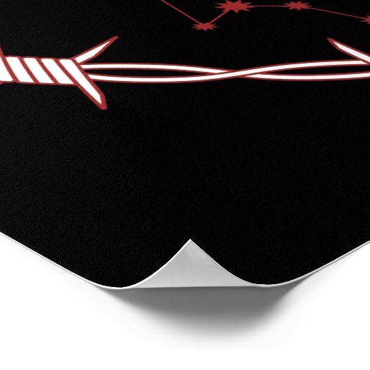 Waterman Constellation Gothic Dark Celestial Art Poster (Hoek)