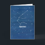 Waterman Constellation Happy Birthday Friend Kaart<br><div class="desc">Een wenskaart met het sterrenbeeld Waterman in de nachtelijke hemel met een indigo waterverf wasachtergrond. Leuke kaart om te geven aan een Aquarius vriend. Je kunt de andere sterrenbeeld sterrenbeelden op een verscheidenheid van items in mijn winkel te vinden.</div>