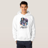 Waterman Cosmic Dreamer Waterverf sterrenbeeld Hoodie (Voorkant volledig)