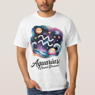 Waterman Cosmic Dreamer Waterverf sterrenbeeld T-shirt