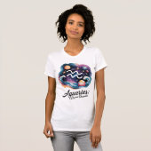 Waterman Cosmic Dreamer Waterverf sterrenbeeld T-shirt (Voorkant volledig)