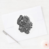 Waterman — De Waterdrager door BurnsInHell Ronde Sticker (Envelop)