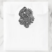 Waterman — De Waterdrager door BurnsInHell Ronde Sticker (Tas)