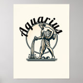 Waterman de Waterdrager  Zodiac Poster (Voorkant)
