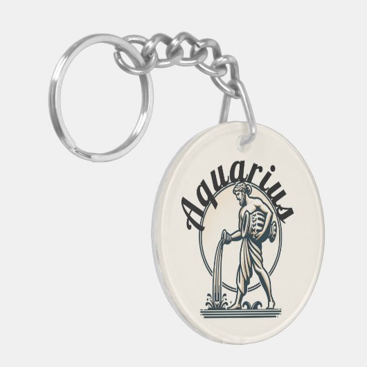 Waterman de Waterdrager Zodiac Sleutelhanger (Voorkant Links)