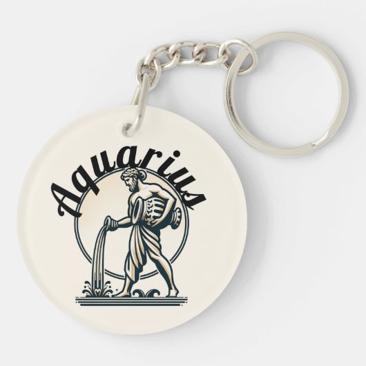 Waterman de Waterdrager Zodiac Sleutelhanger (Achterkant)