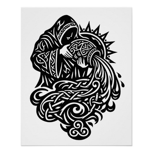 Waterman — De Waterman door BurnsInHell Perfect Poster (Voorkant)