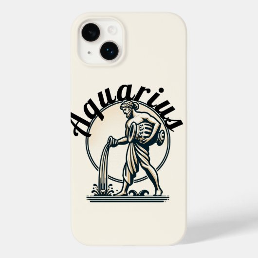 Waterman de Waterman Oude Zodiak Case-Mate iPhone Case (Achterkant)