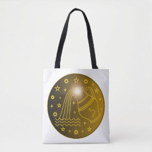 Waterman Dierenriem Embleem Minimaal Hemels Symb Tote Bag