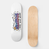 Waterman Dierenriem Graffiti Persoonlijk Skateboard (Voorkant)