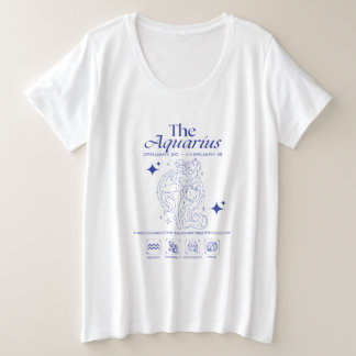 Waterman Dierenriem Originaliteit Astrologie Lijn  Grote Maat T-shirt