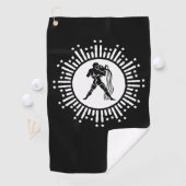 Waterman Dierenriem Teken Kosmisch Starburst Desig Golfhanddoek (Insitu)