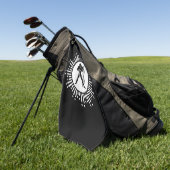 Waterman Dierenriem Teken Kosmisch Starburst Desig Golfhanddoek (Groen)