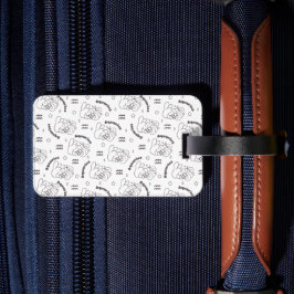 Waterman Dromen: Zodiac Bunny Pattern III Bagagelabel