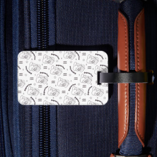 Waterman Dromen: Zodiac Bunny Pattern III Bagagelabel