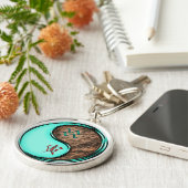 Waterman en aarde tijger sleutelhanger (Zijkant)