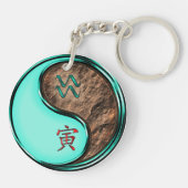 Waterman en aarde tijger sleutelhanger (Achterkant)