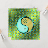 Waterman en metalen aap kaart (Voorkant / Achterkant in situ)