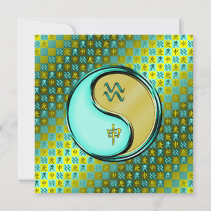 Waterman en metalen aap kaart