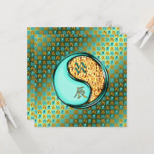 Waterman en Vuurdraak Kaart (Voorkant / Achterkant in situ)