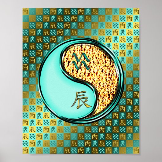 Waterman en Vuurdraak Poster (Voorkant)