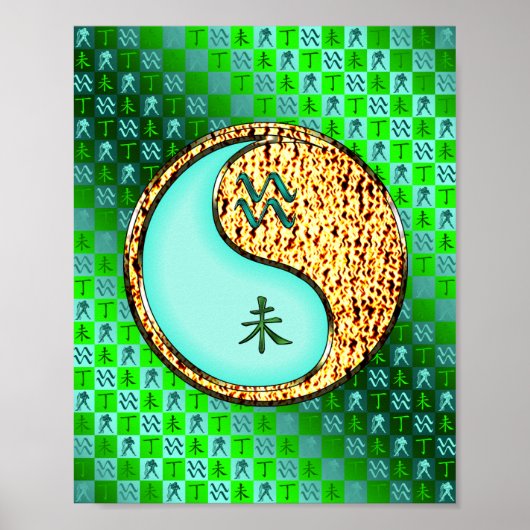 Waterman en vuurgeit poster (Voorkant)