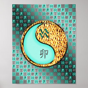 Waterman en vuurkonijn poster