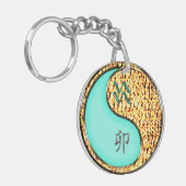 Waterman en vuurkonijn sleutelhanger (Voorkant Links)