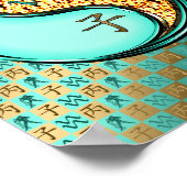 Waterman en vuurrat poster (Hoek)