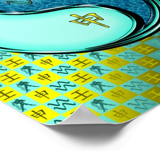 Waterman en wateraap poster (Hoek)