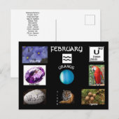 Waterman februari geboortemaand ansichtkaart briefkaart (Voorkant / Achterkant)