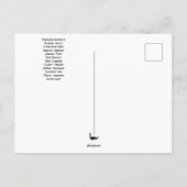 Waterman februari verjaardagsmaand ansichtkaart briefkaart (Achterkant)